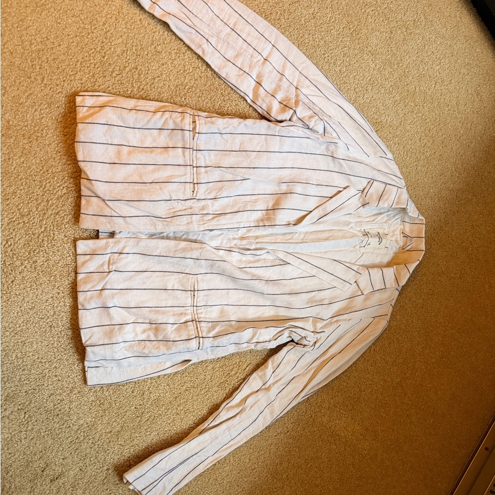 Abercrombie & Fitch Light Blazer with Dark Stripes
